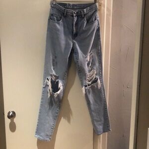 Vintage distressed zip fly Pepe jeans